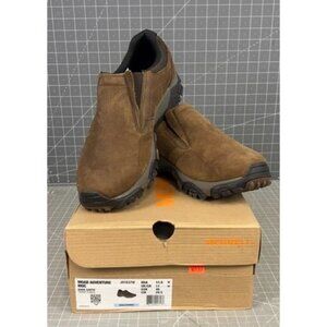 Men's Merrell Moab Adventure Moc Shoes Sz. 11.5 US 46 EU EE Wide Dark Earth
